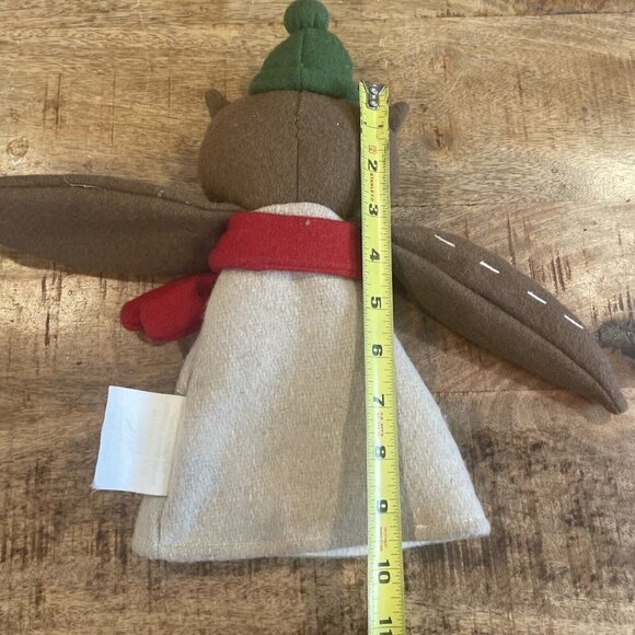 The Land Of Nod Puppet Show Puppets owl plush hand puppet scarf - Picture 6 of 7